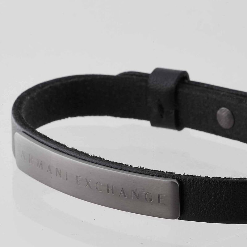 Armani Exchange AX Stainless Steel Quartz Dress Watch + Bracelet Set image number 2