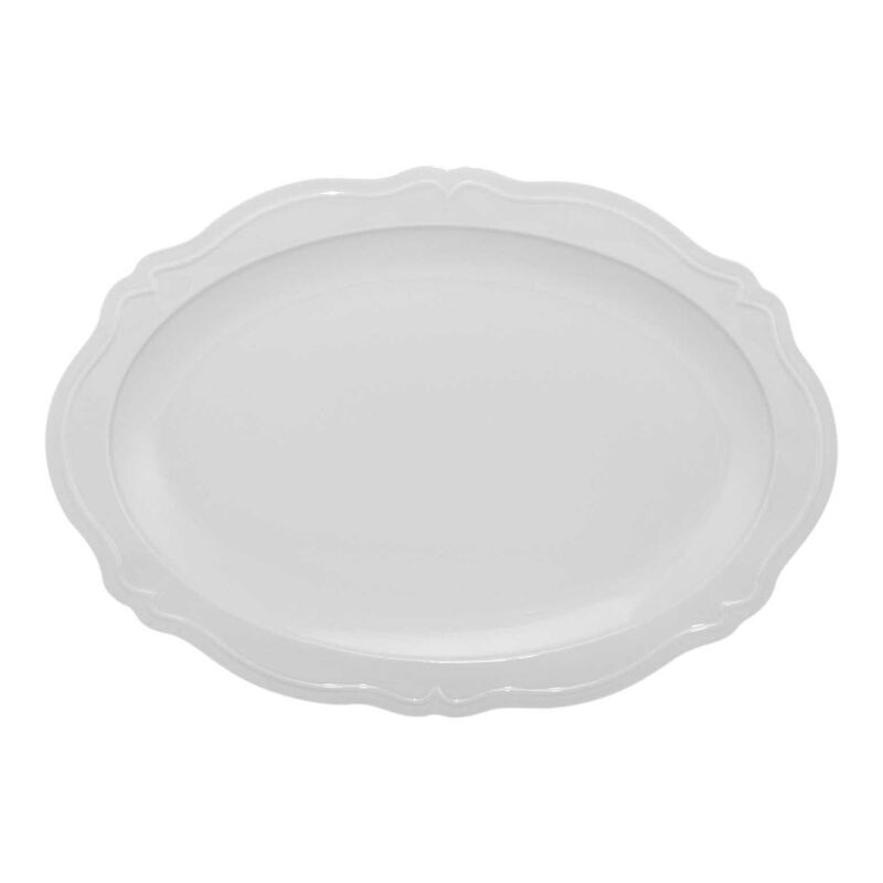 Casa Domani Florence Scallop Platter 35x25cm White Gift Boxed image number 0
