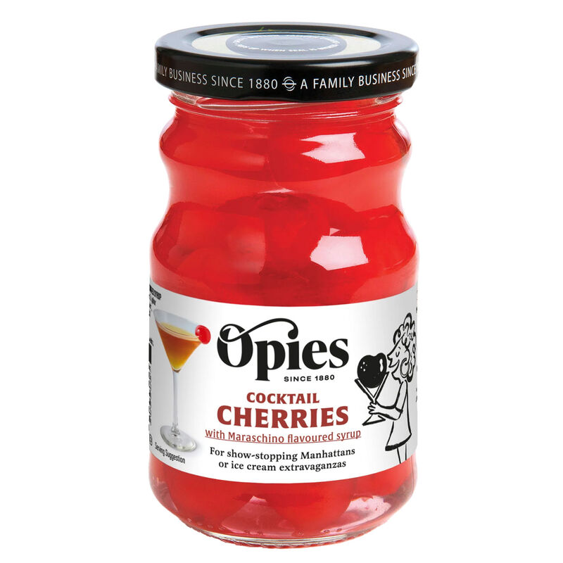 Opies Cocktail Cherries Maraschino Flavour image number 0