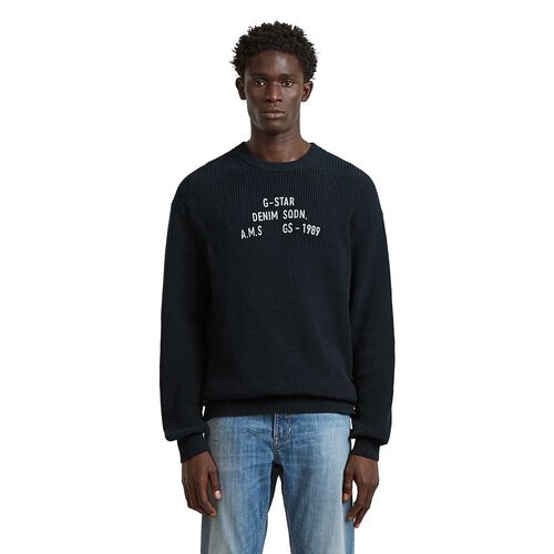 G-Star Stencil Loose Graphic Knit Sweatshirt