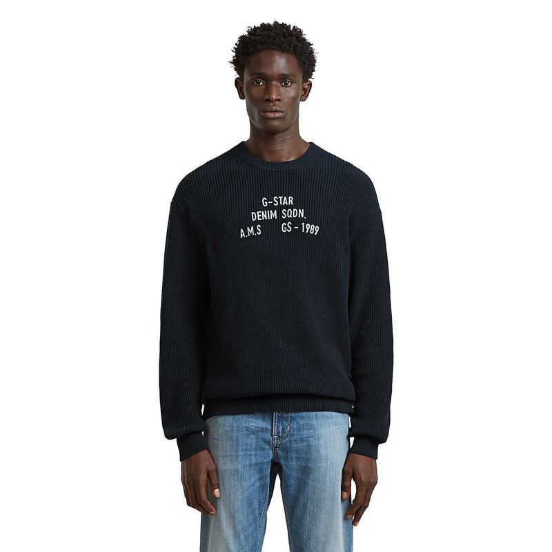 G-Star Stencil Loose Graphic Knit Sweatshirt image number 0