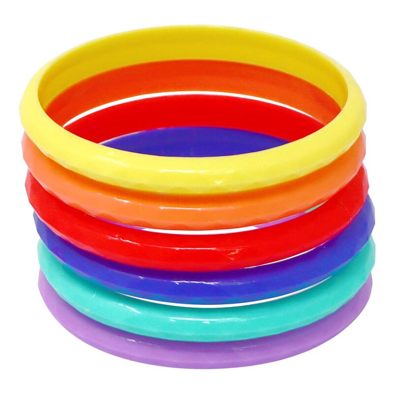 Pink Poppy Dreamy Unicorn Rainbow Bangles - Assorted image number 0