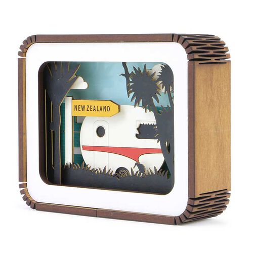 Ian Blackwell Story Box Caravan Red