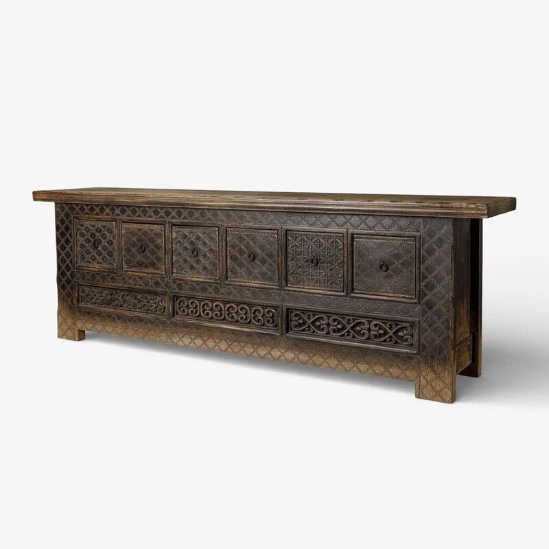 French Country Nomad Coffer Blackened image number 1