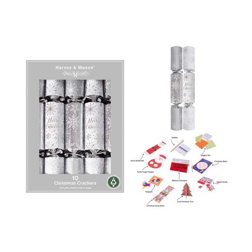 Silver Snowflake Crackers 10