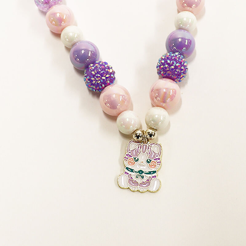 Bubblegum Bella Sassy Cat Necklace image number 1