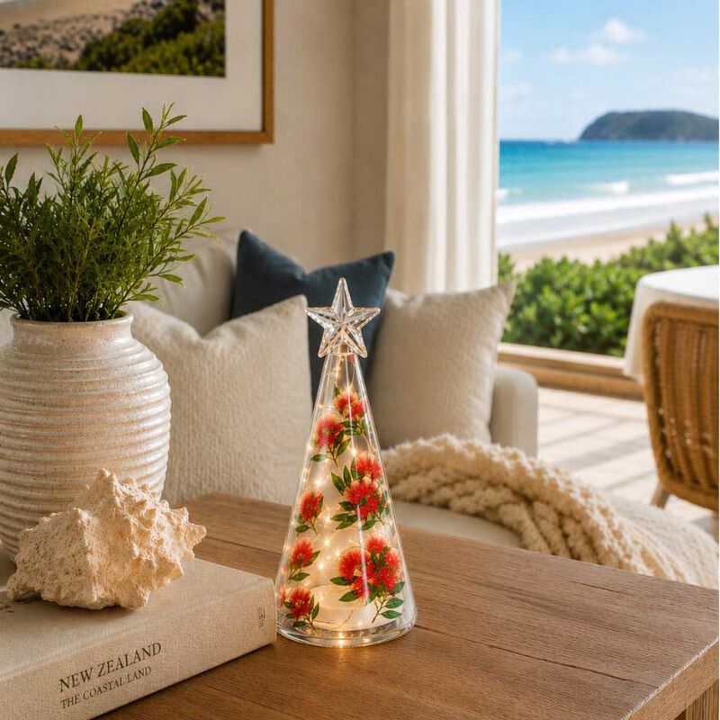 Stellar Haus Pohutukawa Glass Tree 17cm image number 1