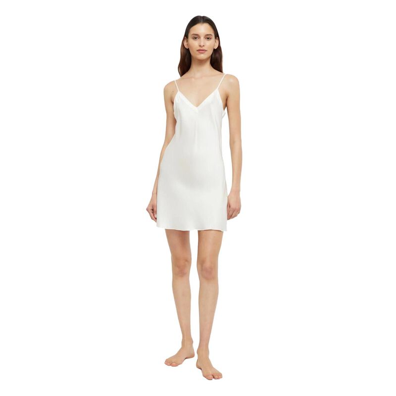 Ginia Silk Chemise V Neck image number 4