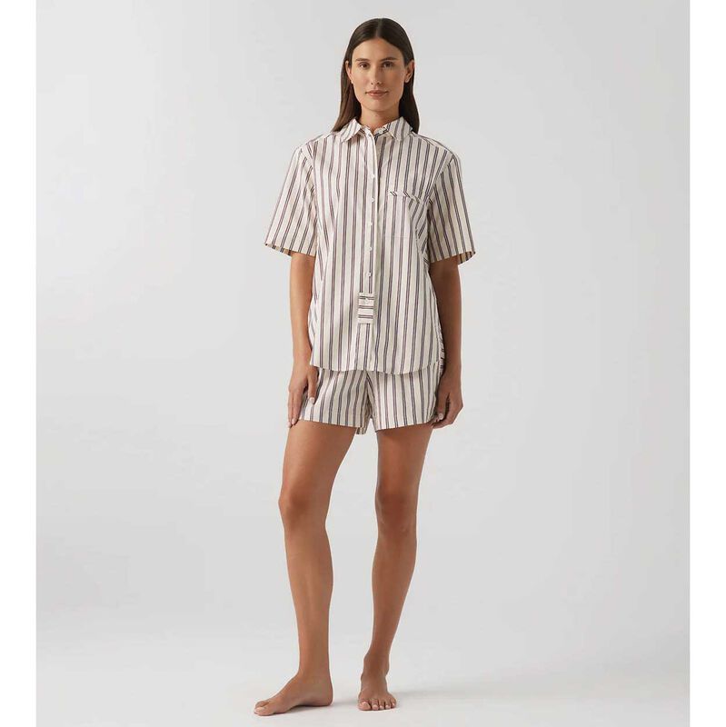 HOMMEY. Scandanavian Collection Short Sleeve Sleep Shirt image number 3