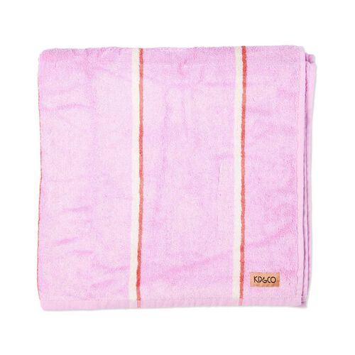 Kip&Co Lavender Field Stripe Bamboo Terry Bath Towel