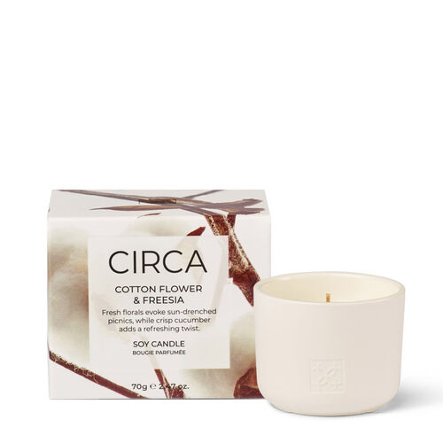 CIRCA Cotton Flower & Freesia Soy Candle 70g