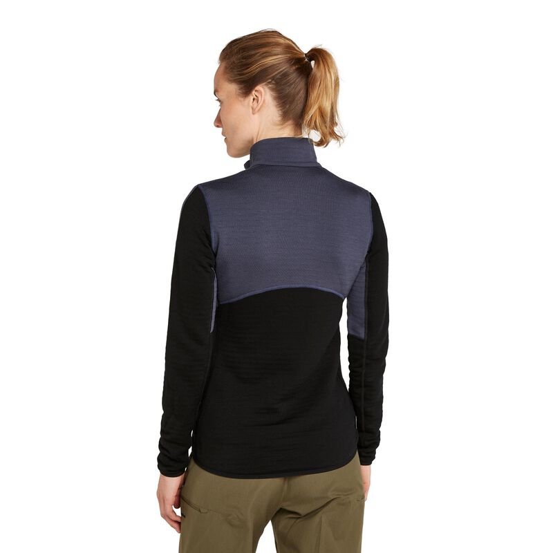 Icebreaker W Merino 400 RealFleece Descender LS Zip image number 1