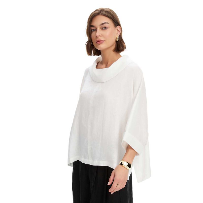 TIRELLI Funnel Neck Boxy Top image number 12