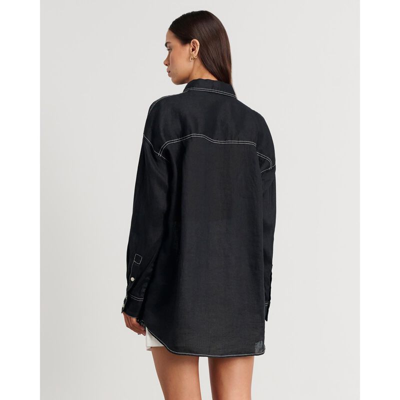 JAG Cindy Linen Oversized Shirt image number 5