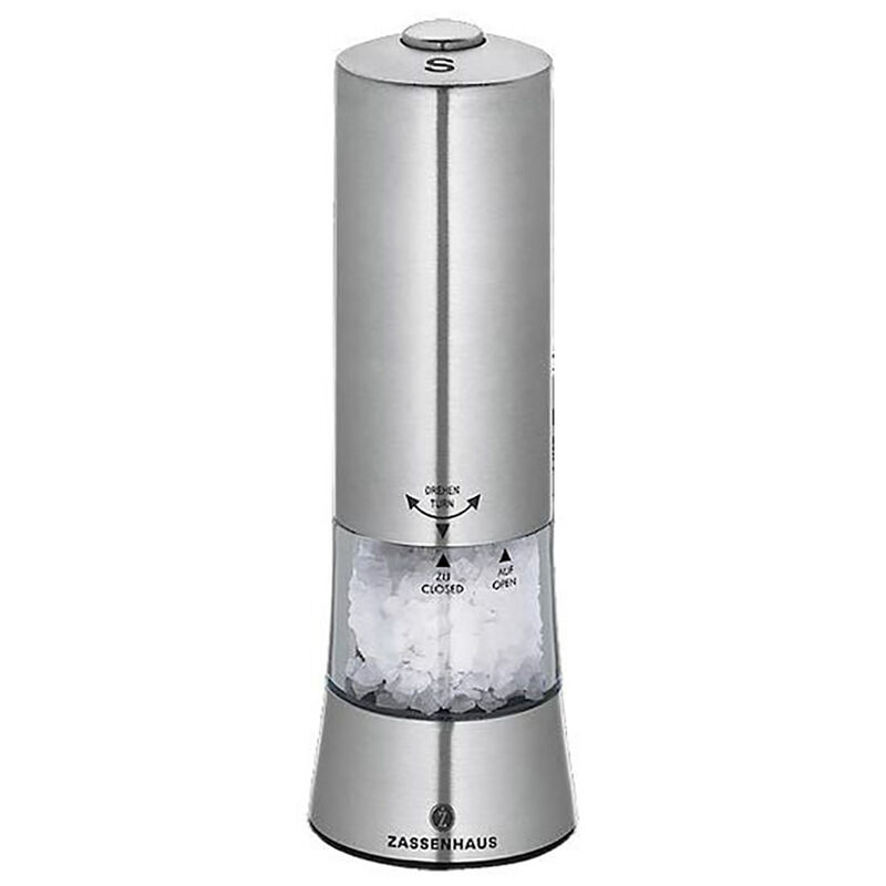 Zassenhaus Gera Electric Salt Mill Stainless Steel 18cm image number 0