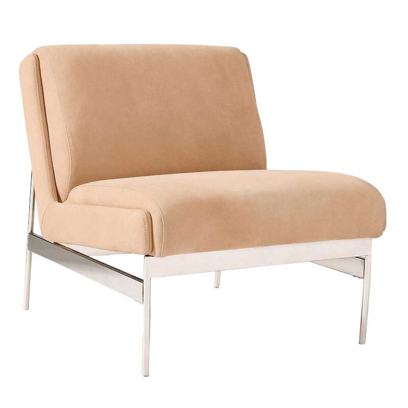 West Elm Lacon Leather Slipper Chair image number 0