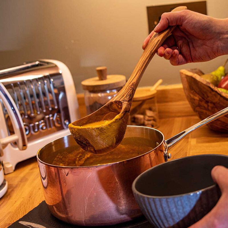 Selbrae House Olive Wood - Ladle 30cm image number 1