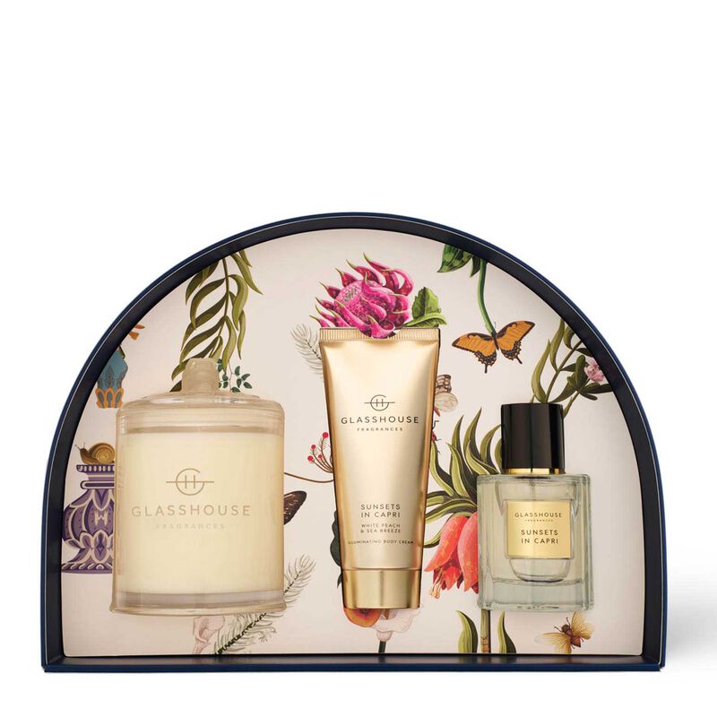Glasshouse Fragrances Limited Edition Sunsets in Capri Gift Set image number 1