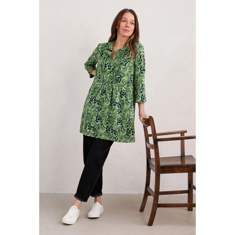 Seasalt Cornwall Rocky Pass Tunic Wandering Peas Samphire image number 3