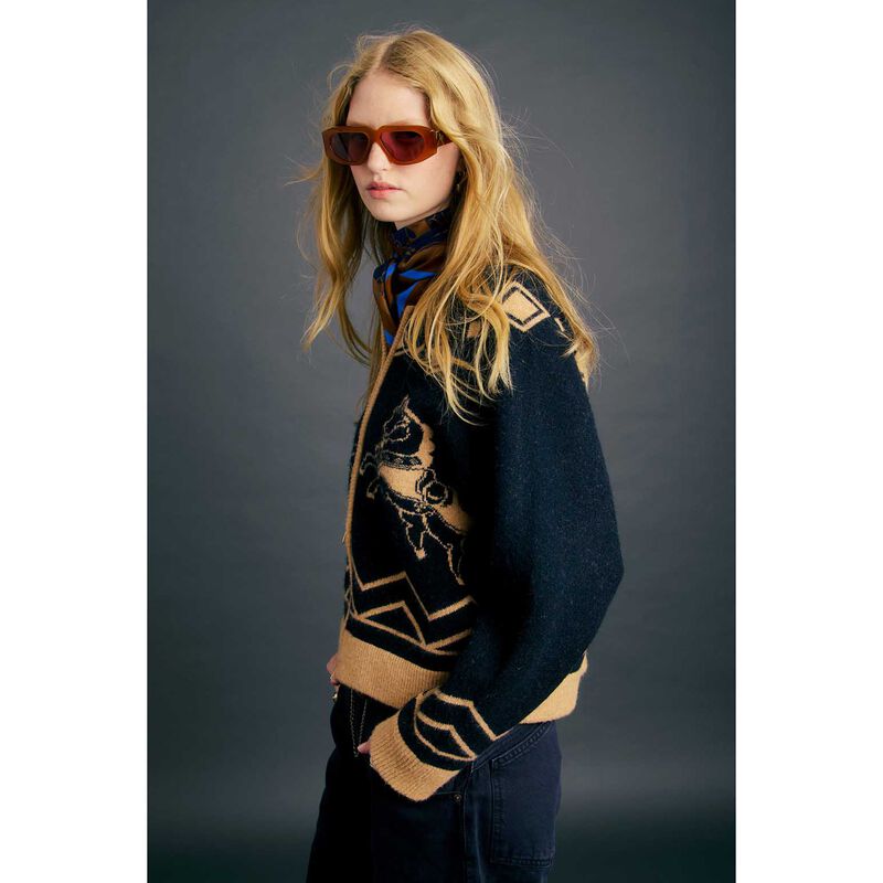 Karen Walker Carousel Knit Navy image number 1