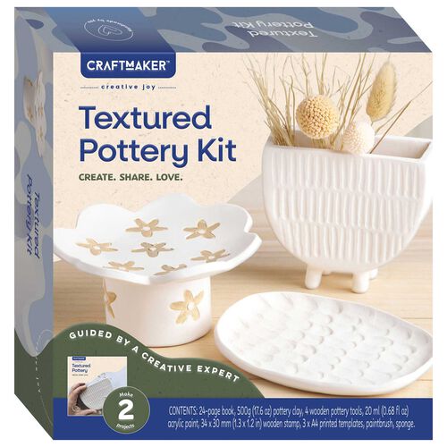 Craft Maker Classic Textured Pottery Kit