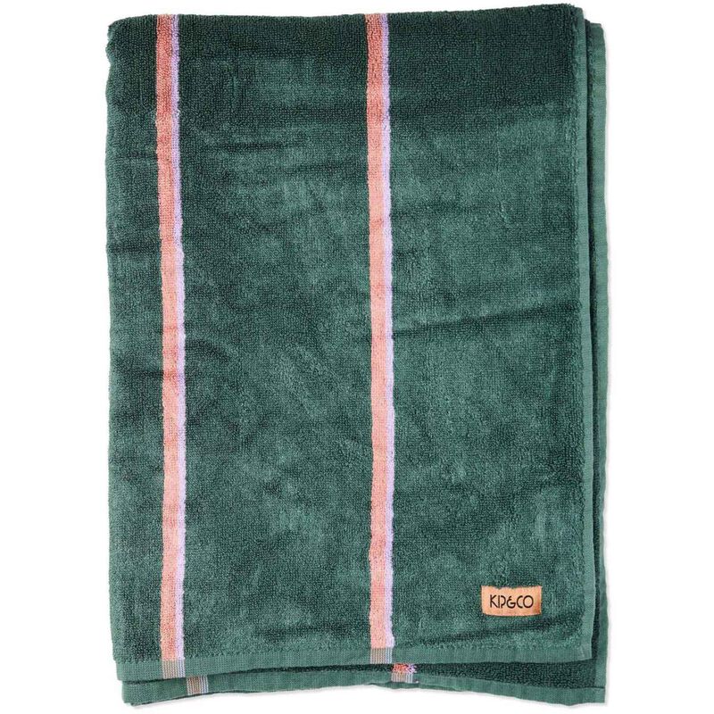 Kip&Co Wakame Crush Stripe Bamboo Terry Bath Towel image number 0
