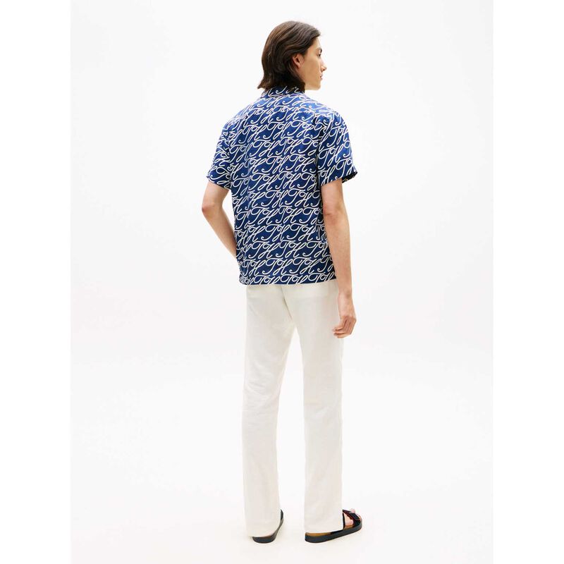 Tommy Hilfiger Regular Fit Pure Linen Short Sleeve Shirt image number 1
