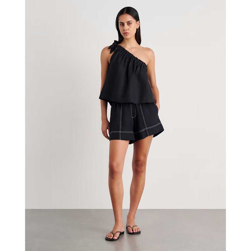 JAG Ariel One Shlder Linen Top image number 3