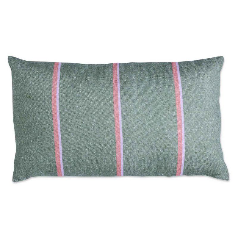 Kip&Co Wakame Crush Stripe Upholstery Rectangle Couch Cushion image number 0