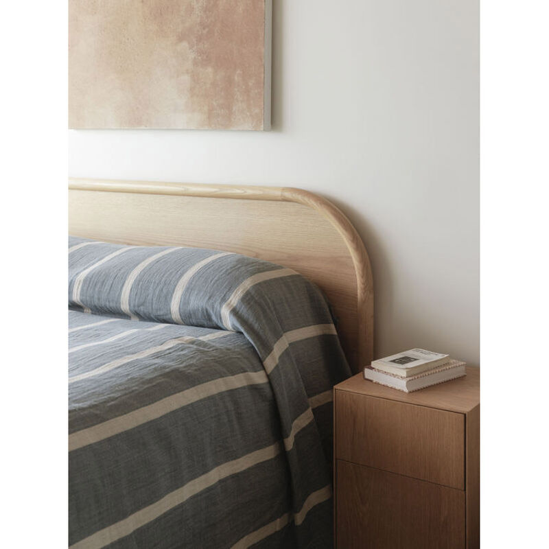 Citt&agrave; Carnival Bedspread Natural/Air Force Blue Q 270x270cm image number 3