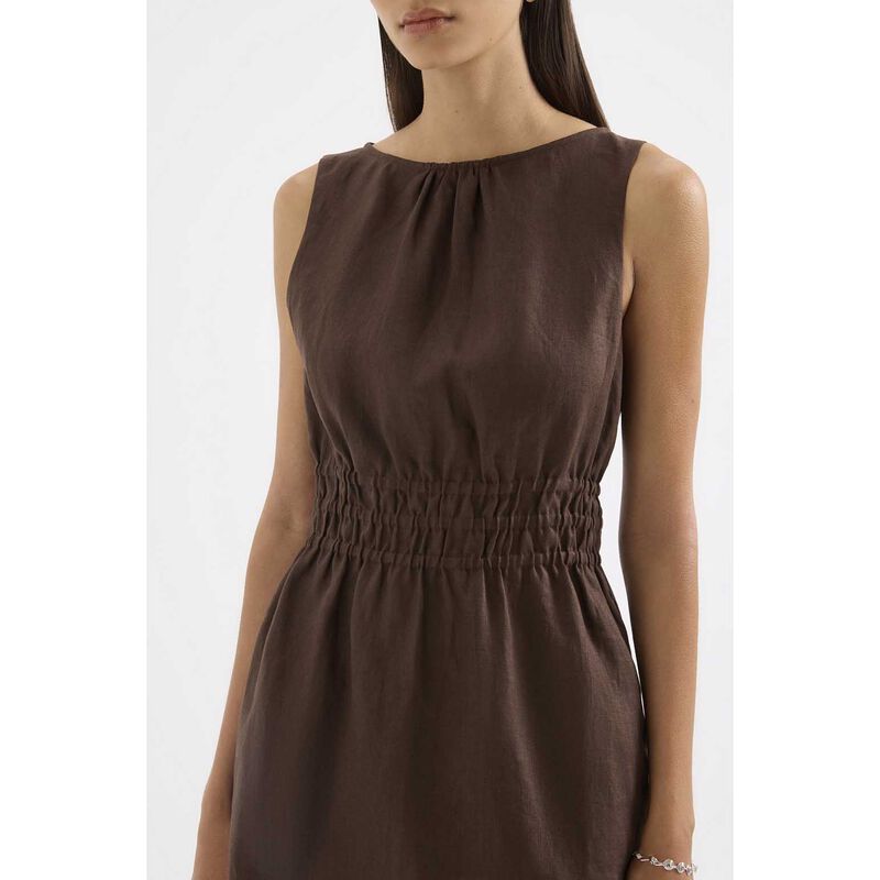 Nude Lucy Andri Linen Mini Dress image number 2