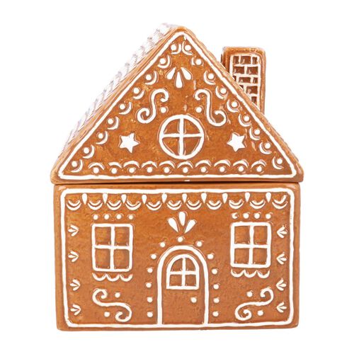 Gisela Graham Ceramic Gingerbread House Cookie Jar