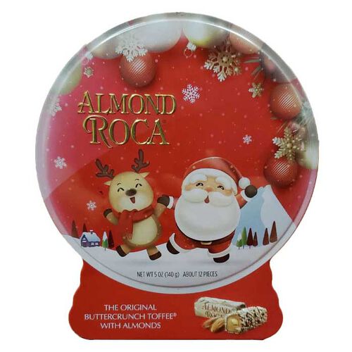 Brown & Haley Almond ROCA® Snow Globe Tin 140g