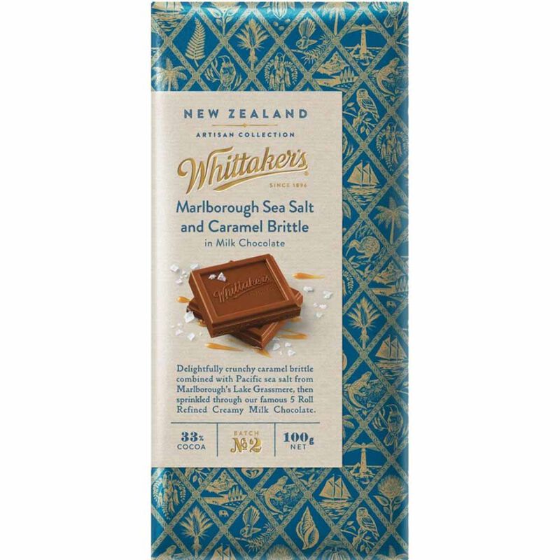 Whittaker's Marlborough Sea Salt & Caramel Brittle 100g image number 0