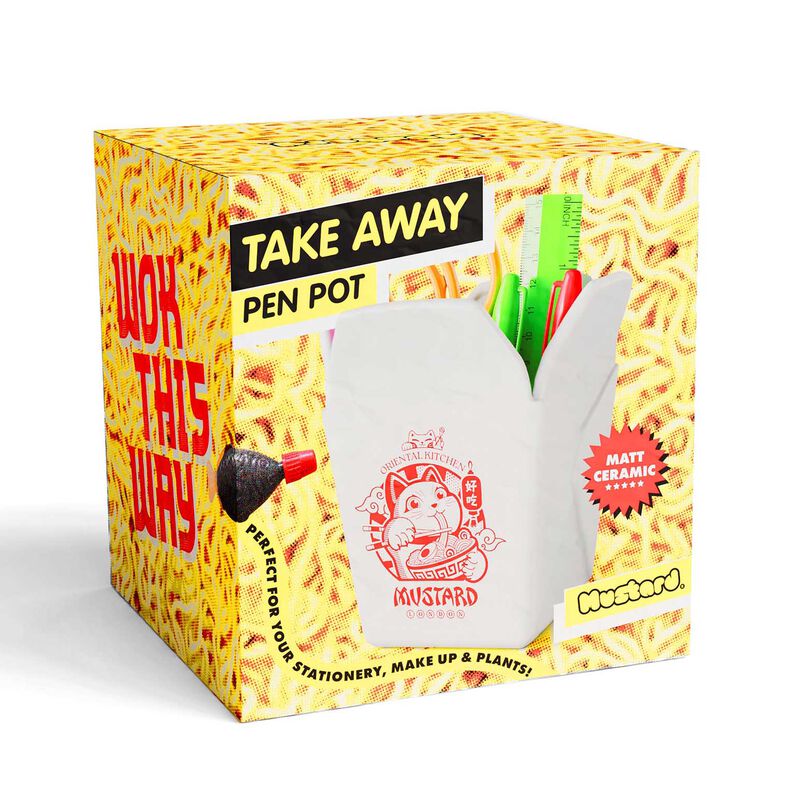 Mustard Takeaway Pen Pot image number 2