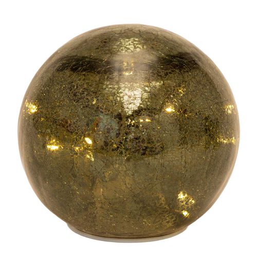 Stellar Haus Green 15cm Crackle Orb