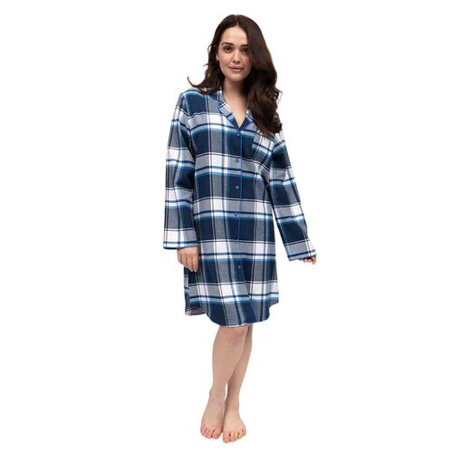 Cyberjammies Frosty Brushed Check L/S Nightshirt