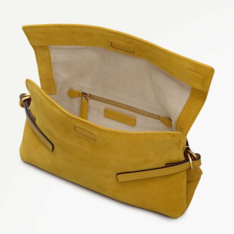 Radley Fleet Street Suede Medium Flapover Clutch Bag image number 2