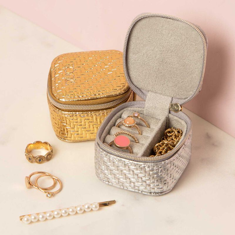 Tonic Herringbone Mini Cube Gold image number 1