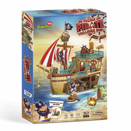 Cubic Fun Pirate Treasure Ship