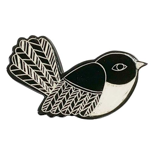 Borrowed Earth Ceramic Bird Large - Piwakawaka
