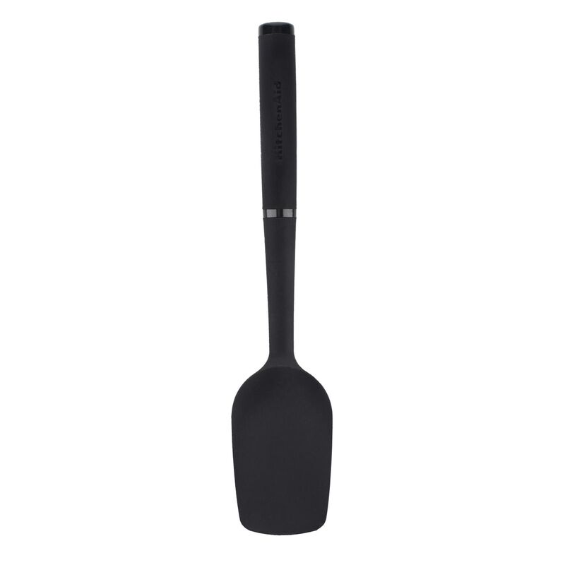 KitchenAid Soft Touch Spoon Spatula Silicone - Black image number 0