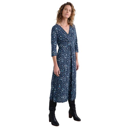Seasalt Cornwall 3/4 Chapelle Dress Snow Stars Maritime