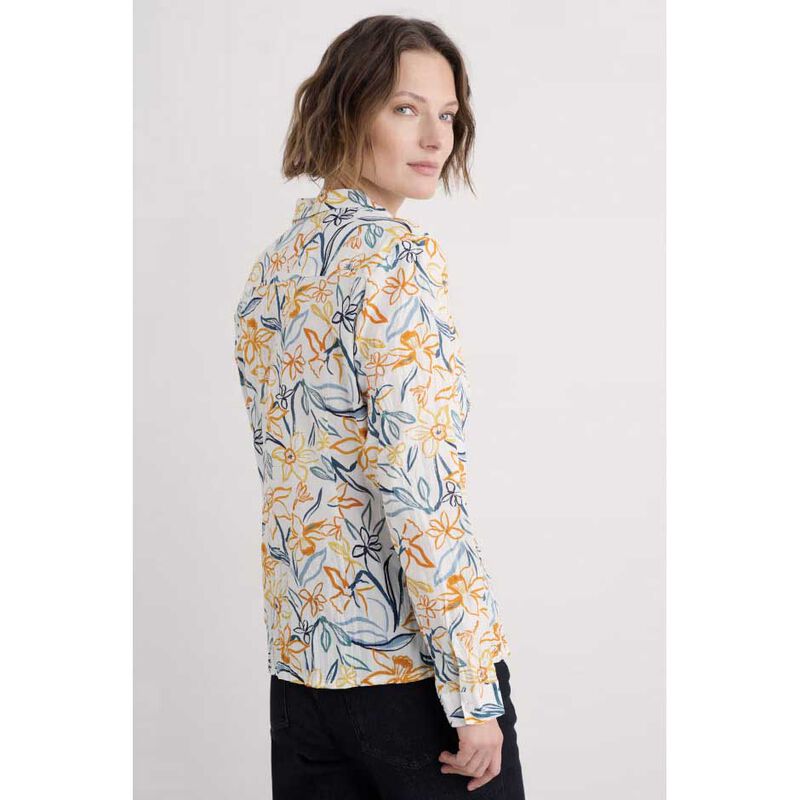 Seasalt Cornwall Larissa Shirt Painted Daffodil Chalk image number 1
