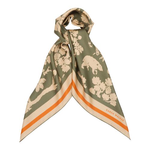 Karen Walker Animal Kingdom Classic Silk Scarf