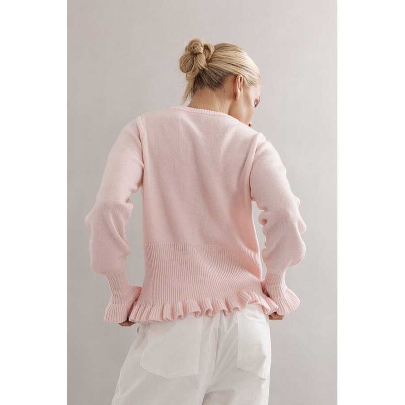 Caitlin Crisp Frilly Crop Crew image number 1