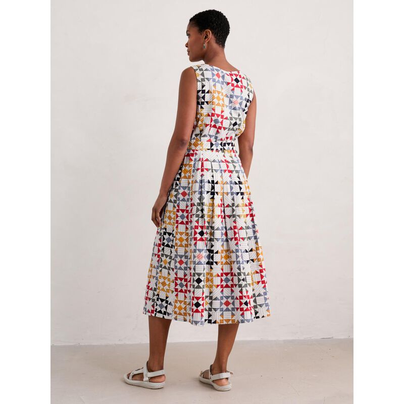 Seasalt Cornwall Belle Dress Quilt Star Chalk image number 1