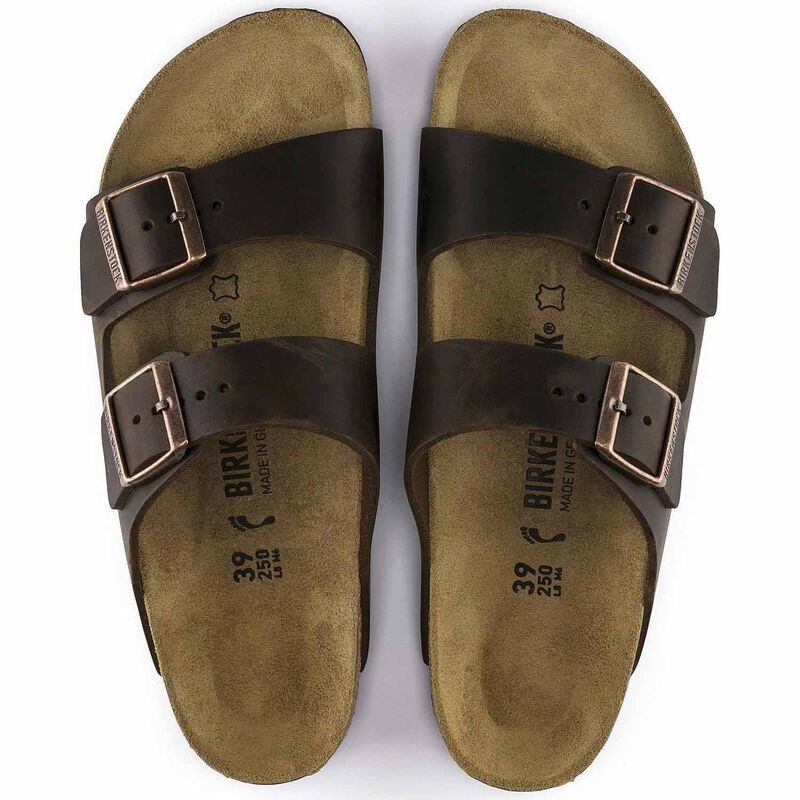 Birkenstock Arizona Oiled Leather Habana Regular Width Sandal image number 3