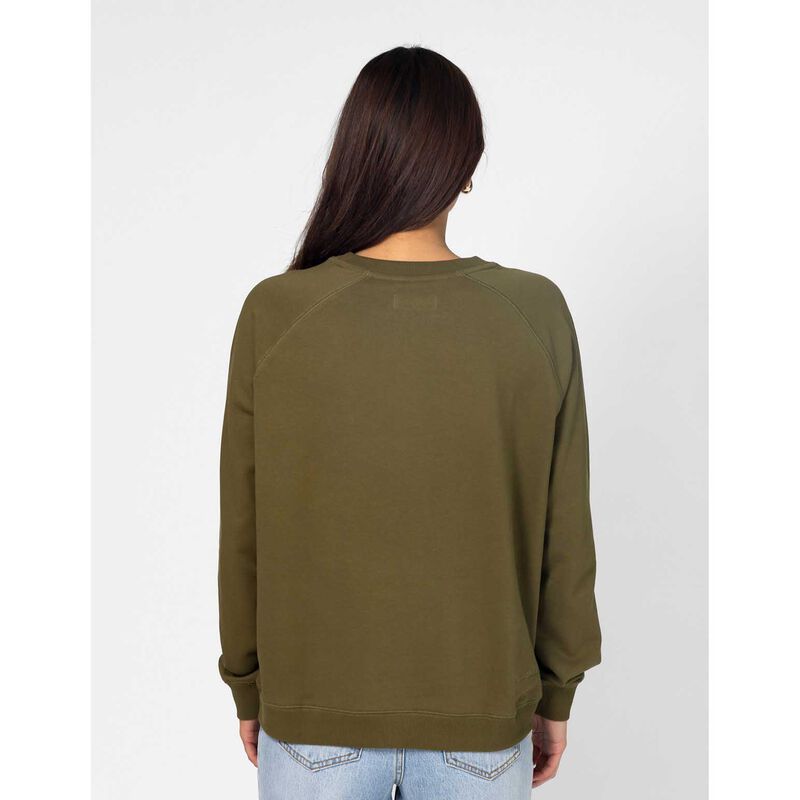Stella + Gemma Classic Sweater Olive Mosaic image number 1