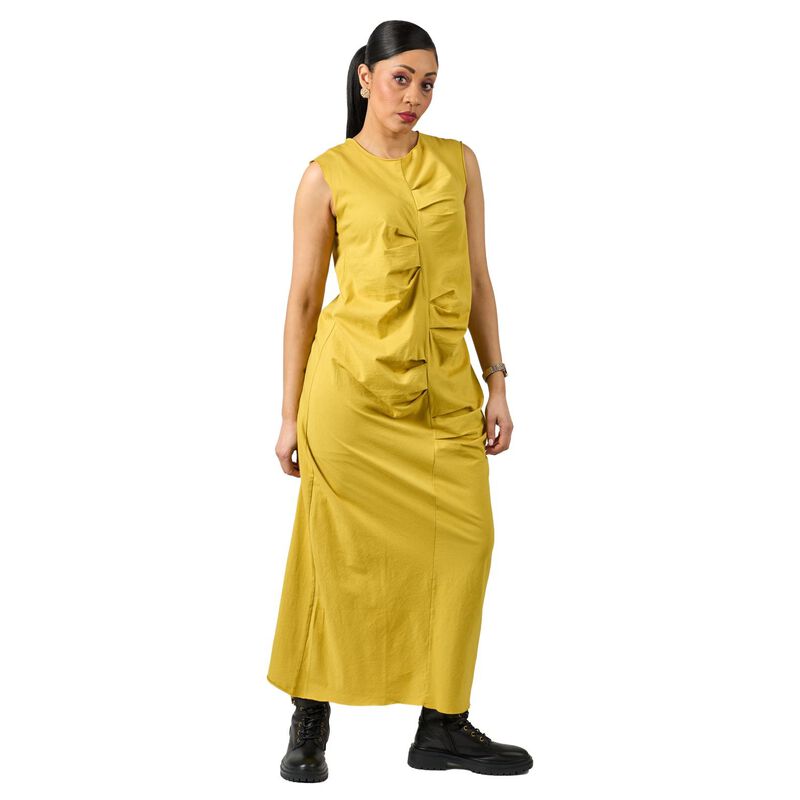 La Vaca Loca Gathered Front Sleeveless Jersey Dress image number 0